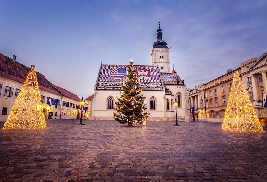 Advent In Zagreb Christmas_St Marks In Winter