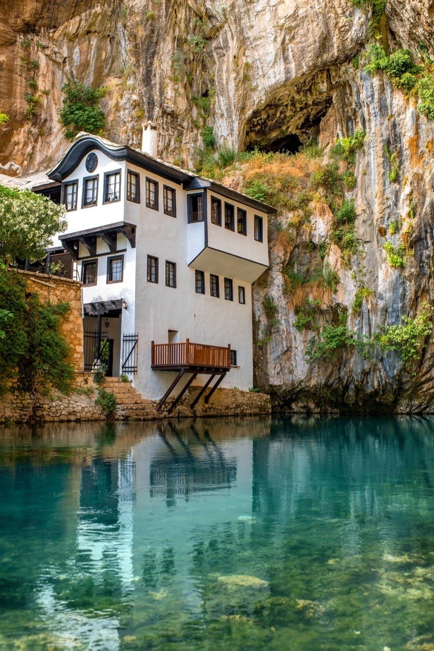 Beautiful house in Blagaj village on Buna spring: Best Day Trips from Sarajevo