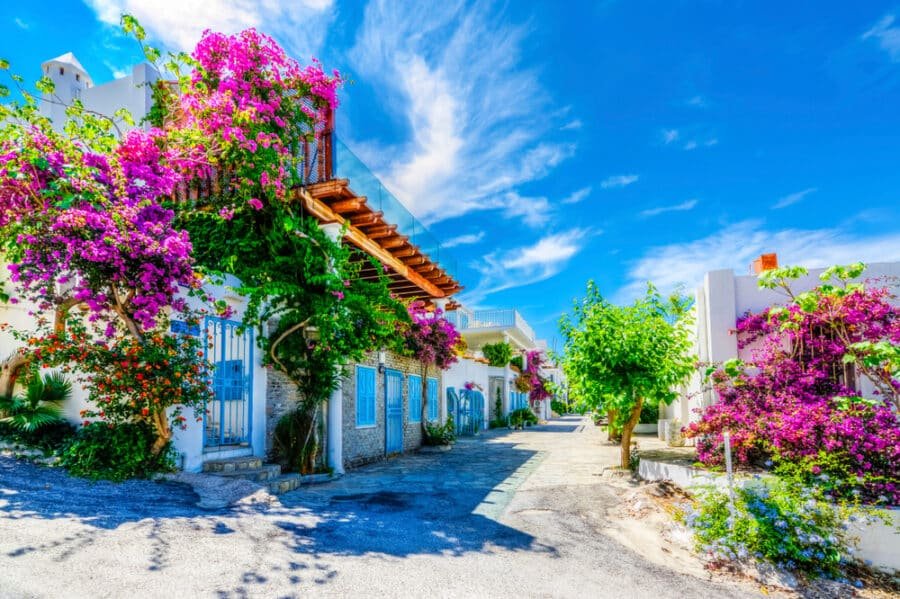 Bodrum street view in Turkey