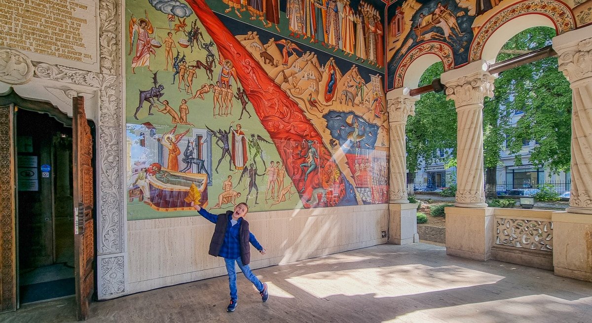 Vladimir standing in front Saint George Church