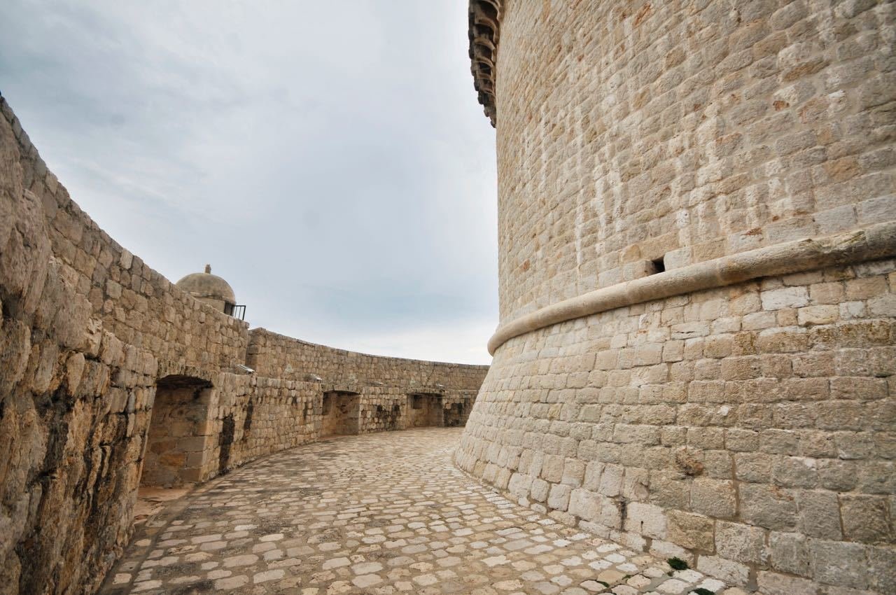 Dubrovnik old town city walls. Minceta Tower - Game of Thrones