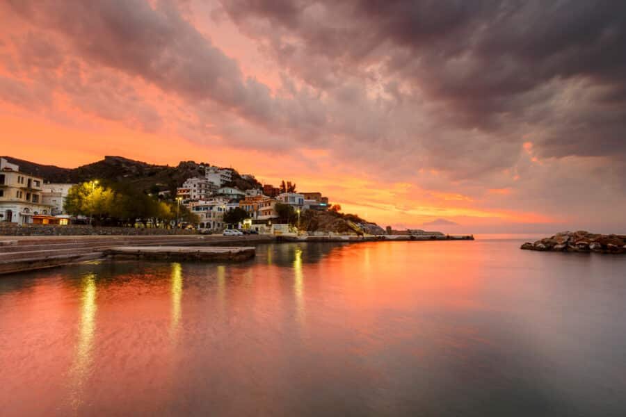 Agios Kirikos village on Ikaria island in Greece