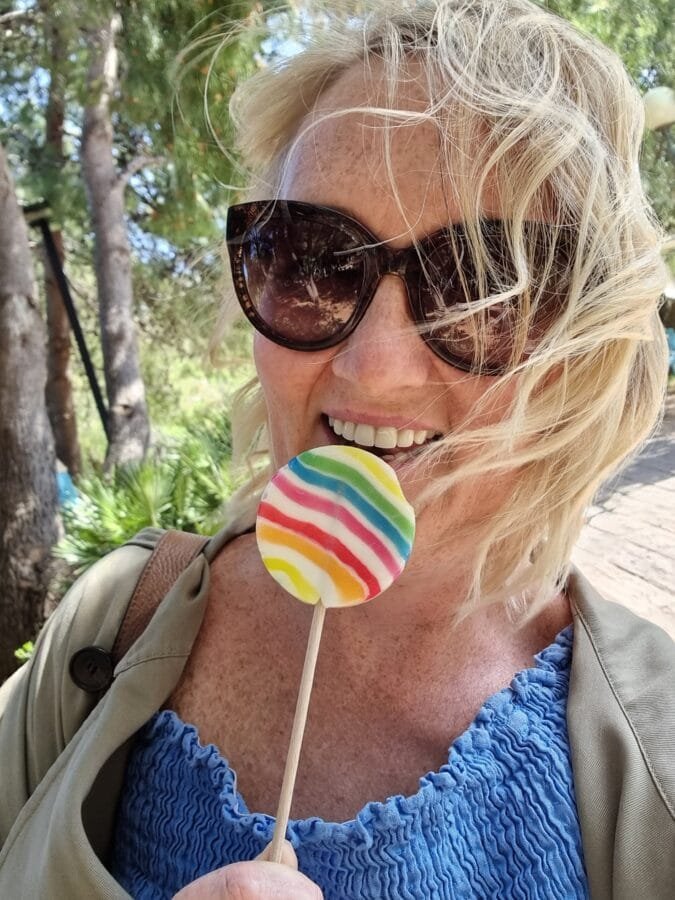 Expat in Croatia - Sj with lolipop