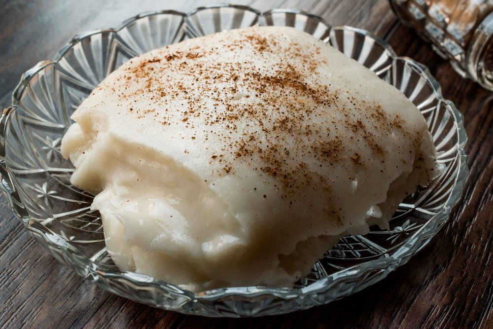 Try a bowl of Tavuk Göğsü - a Turkish Dessert with a sprinkle of cinnamon on top.